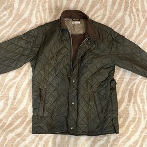 Peter Millar Men's Quilted Jacket in Dark Green